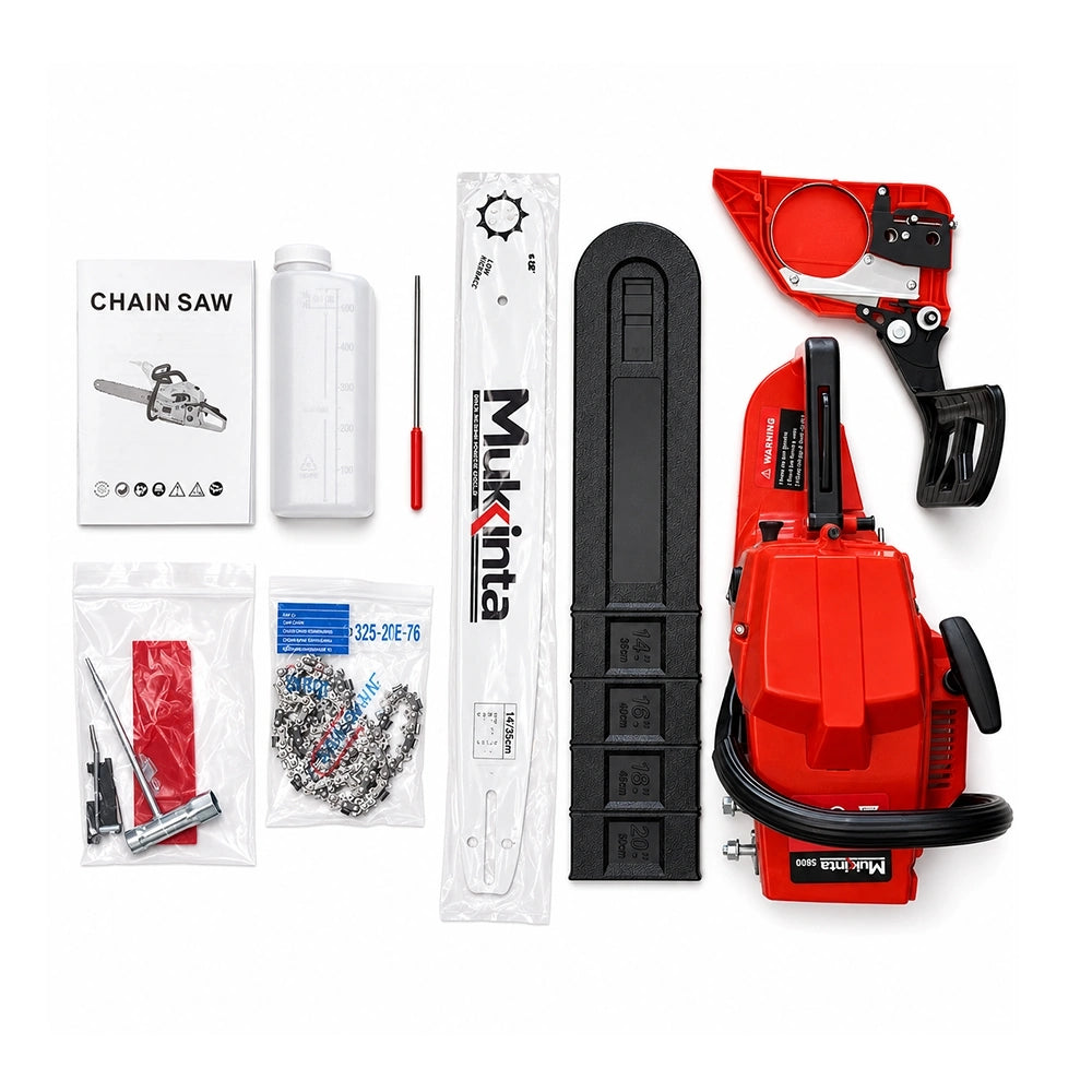 Motosierra a Gasolina Mukinta 52CC de 20 Pulgadas – 2.4 kW
